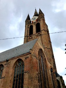 Oude Kerk, Delft, Zuid-Holland, Nederland 
