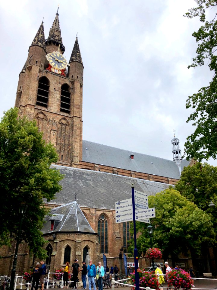 Oude Kerk, Delft, Zuid-Holland, Nederland 