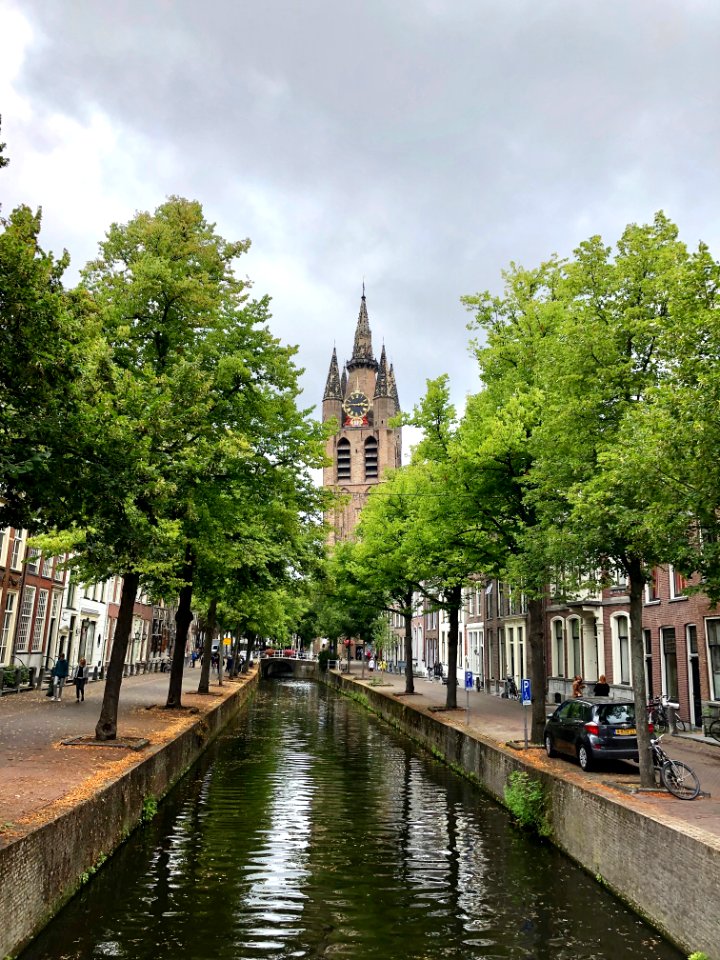 Oude Delft, Delft, Zuid-Holland, Nederland 