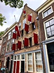 Oude Delft, Delft, Zuid-Holland, Nederland 