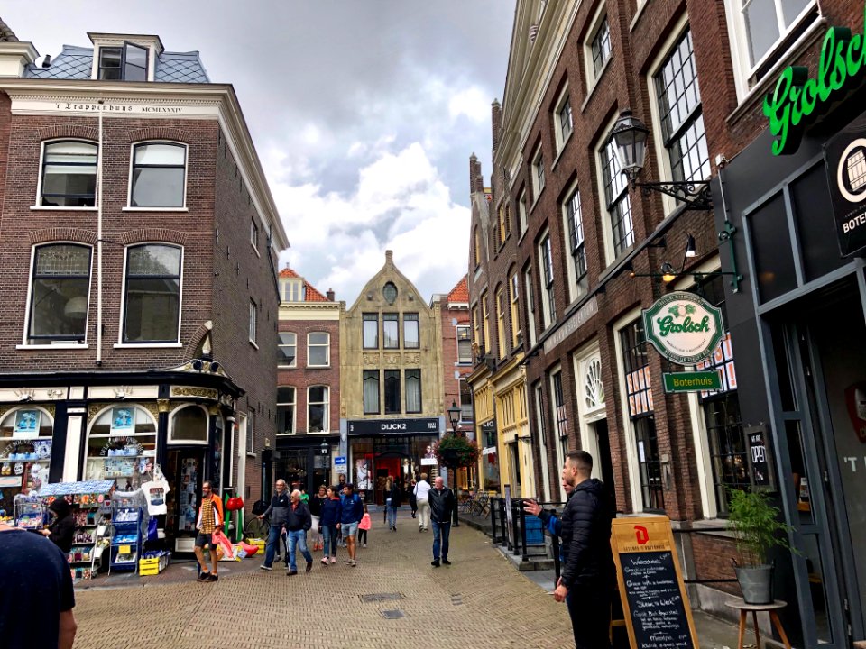 Markt, Delft, Zuid-Holland, Nederland 