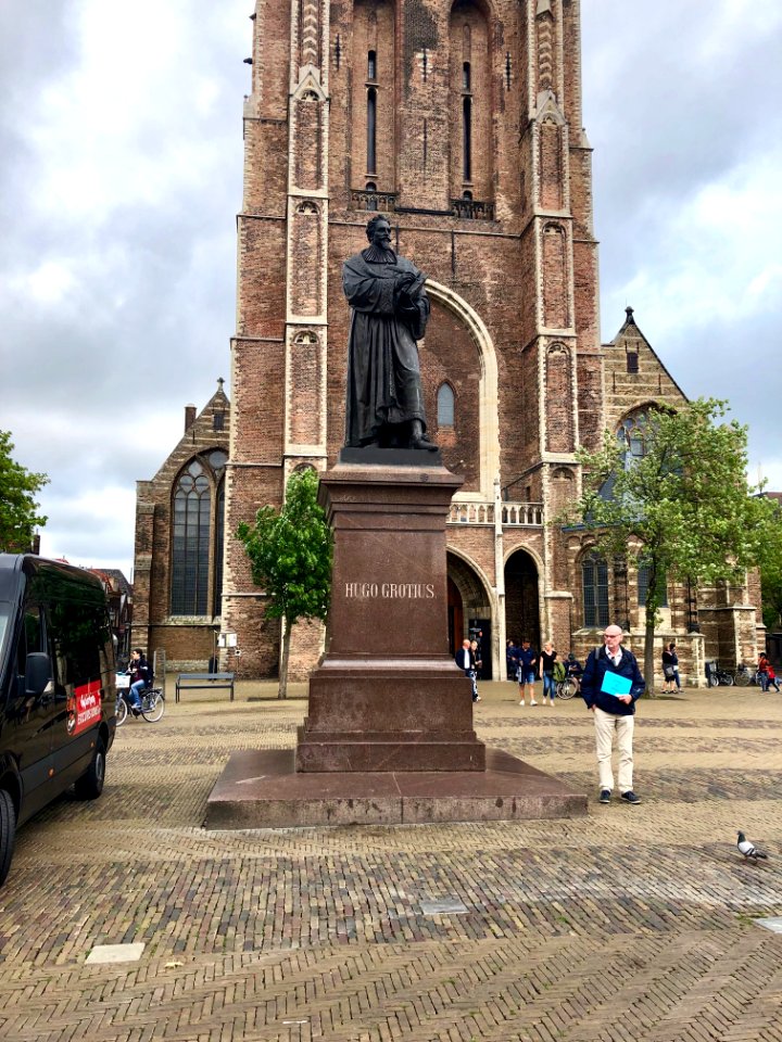 Hugo Grotius Monument, Delft, Zuid-Holland, Nederland 