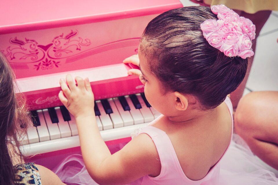 Ballet dancer child piano
