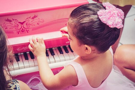 Ballet dancer child piano