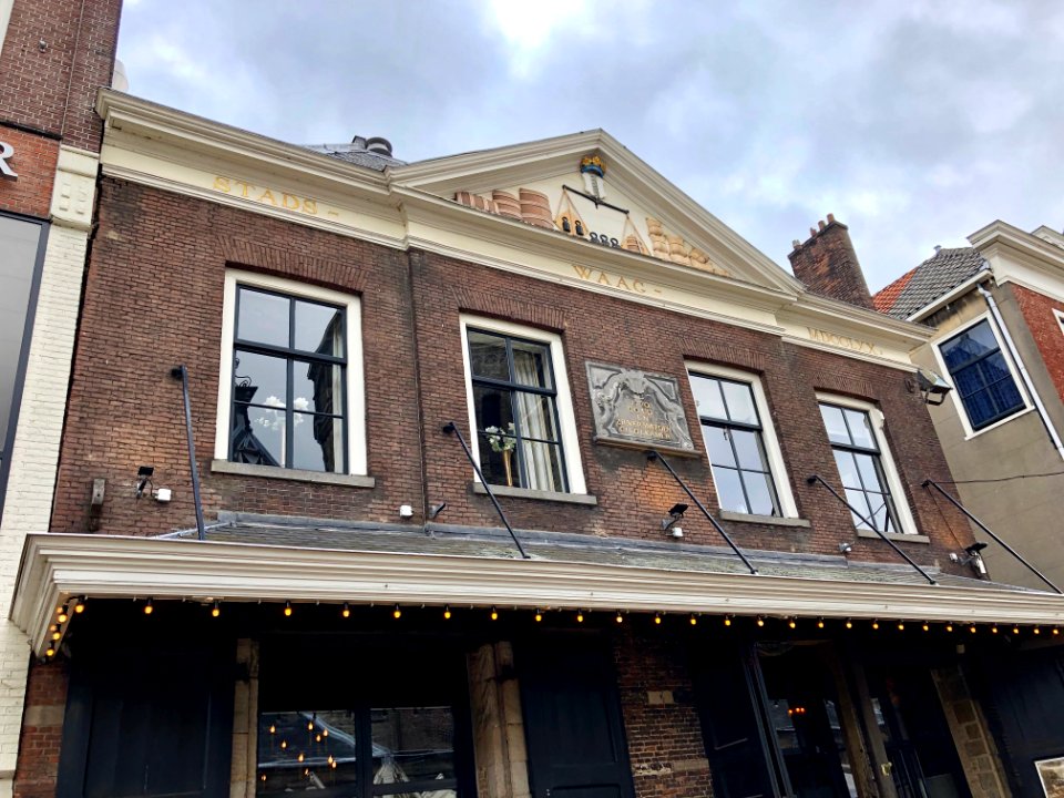 Stads Waag, Delft, Zuid-Holland, Nederland 