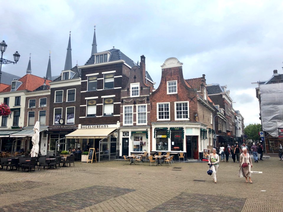 Markt, Delft, Zuid-Holland, Nederland 