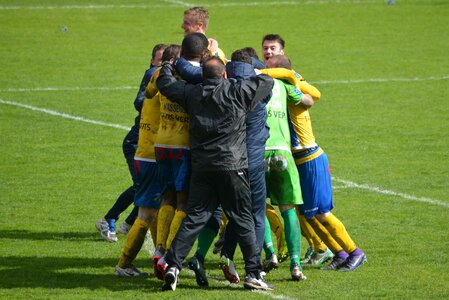 Group team sport celebrate victory