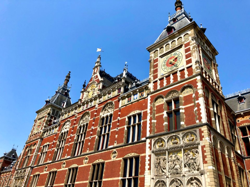 Amsterdam Centraal Station, Binnenstad, Amsterdam, Noord-H… 