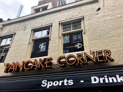 Pancake Corner Sign, De Weteringschans, Amsterdam, Noord-H… 