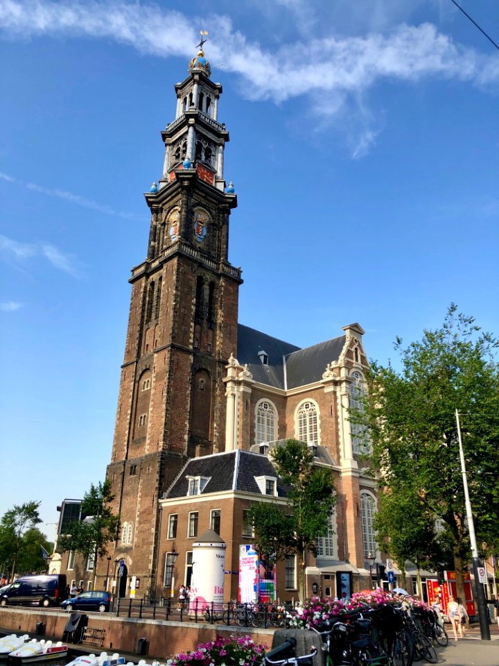 Westerkerk, Grachtengordel, Amsterdam, Noord-Holland, Nede… 