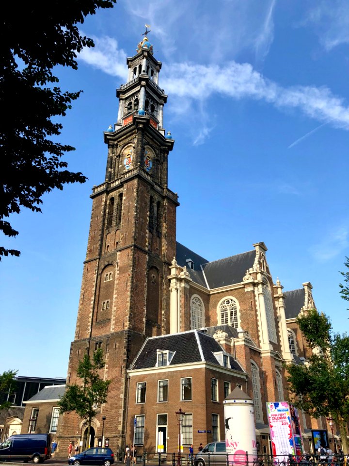 Westerkerk, Grachtengordel, Amsterdam, Noord-Holland, Nede… 