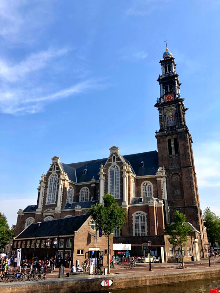 Westerkerk, Grachtengordel, Amsterdam, Noord-Holland, Nede… 