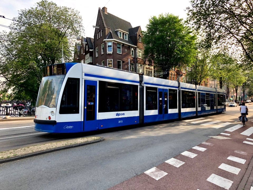 Tram, Rozengracht, Jordaan, Amsterdam, Noord-Holland, Nede… 
