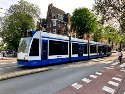 Tram, Rozengracht, Jordaan, Amsterdam, Noord-Holland, Nede… photo