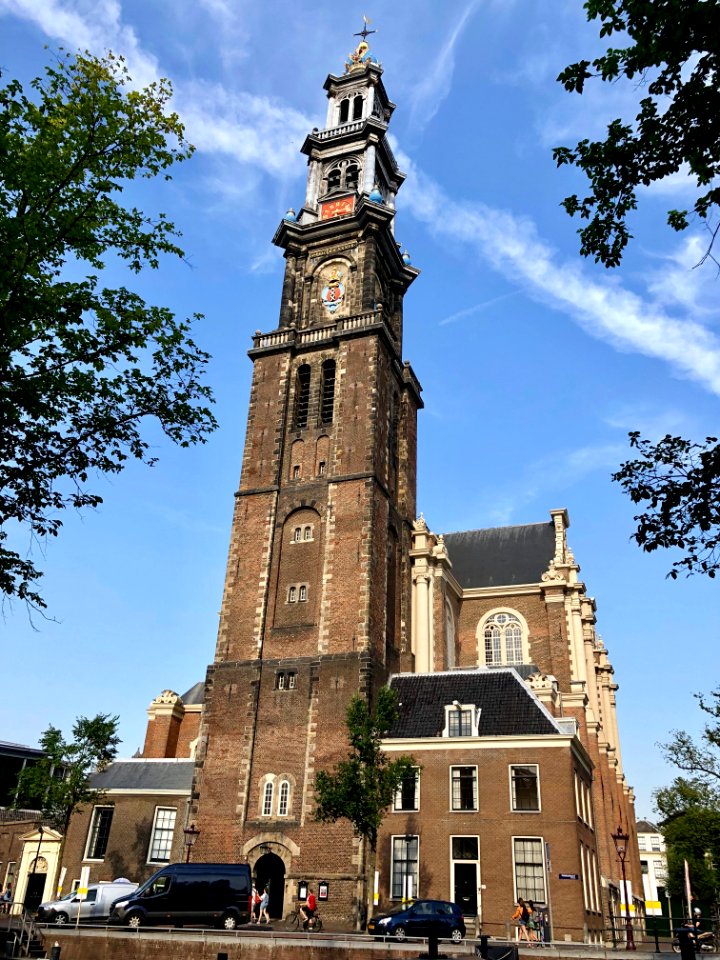 Westerkerk, Grachtengordel, Amsterdam, Noord-Holland, Nede… 