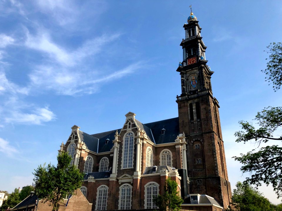 Westerkerk, Grachtengordel, Amsterdam, Noord-Holland, Nede… 