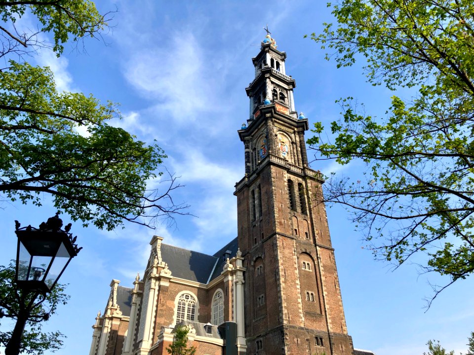 Westerkerk, Grachtengordel, Amsterdam, Noord-Holland, Nede… 