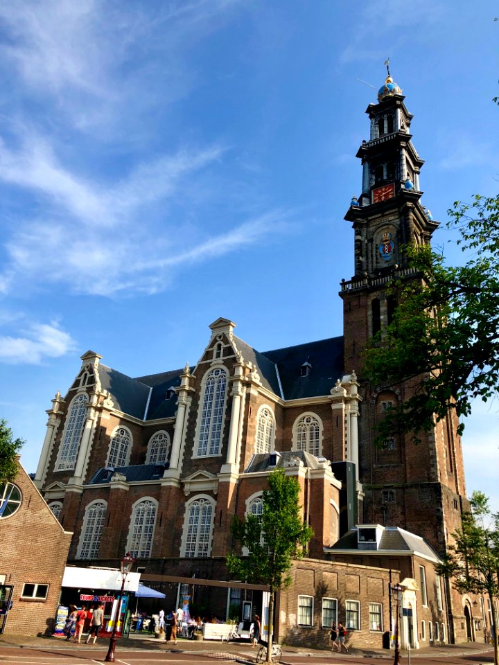 Westerkerk, Grachtengordel, Amsterdam, Noord-Holland, Nede… 