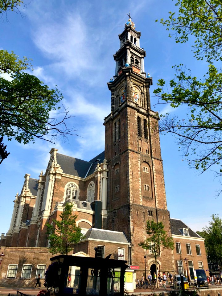 Westerkerk, Grachtengordel, Amsterdam, Noord-Holland, Nede… 