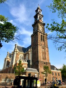 Westerkerk, Grachtengordel, Amsterdam, Noord-Holland, Nede… 