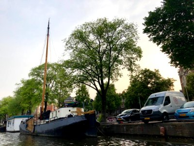 Sailboat, Prinsengracht, Jordaan, Amsterdam, Noord-Holland… 