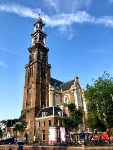 Westerkerk, Grachtengordel, Amsterdam, Noord-Holland, Nede… 