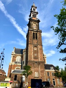Westerkerk, Grachtengordel, Amsterdam, Noord-Holland, Nede… 