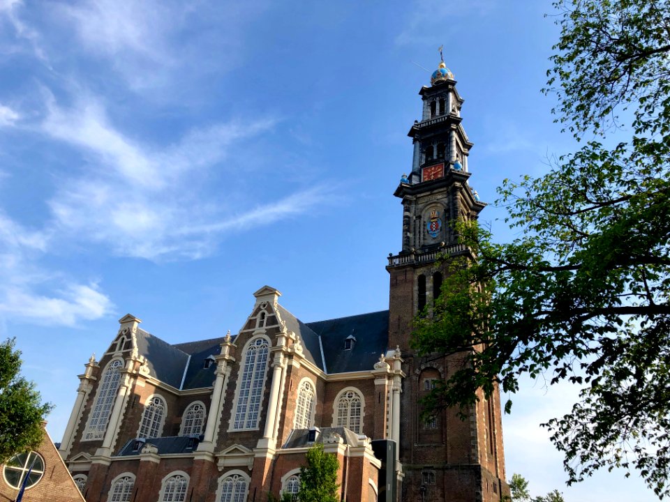 Westerkerk, Grachtengordel, Amsterdam, Noord-Holland, Nede… 