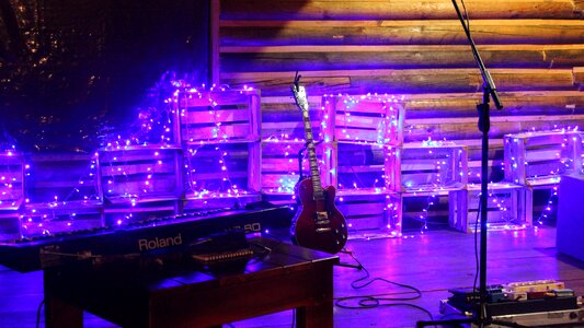 Effects lights piano