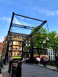Aluminiumbrug, Nieuwmarkt en Lastage, Amsterdam, Noord-Hol… 