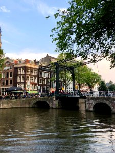 Aluminiumbrug, Nieuwmarkt en Lastage, Amsterdam, Noord-Hol… photo