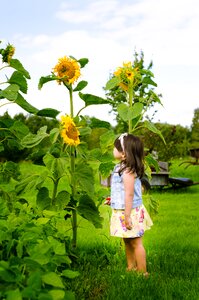 Girl flower nature