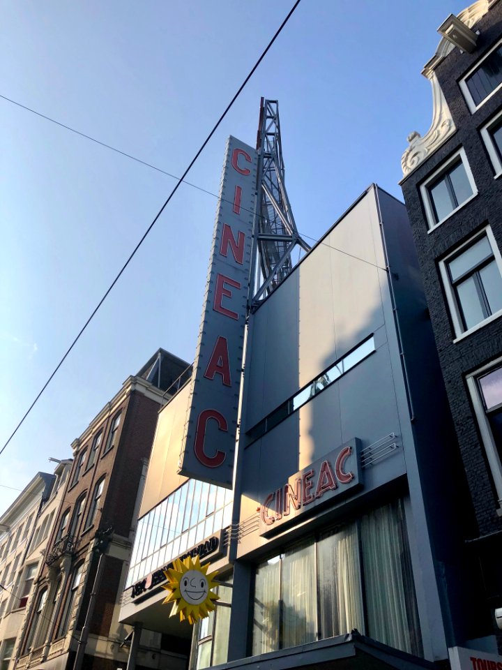 Cineac Sign, Grachtengordel, Amsterdam, Noord-Holland, Ned… 