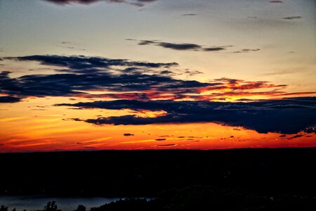 Mountains view sky photo