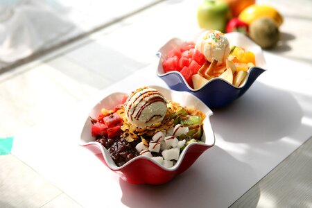 Ice shaved ice ice cream