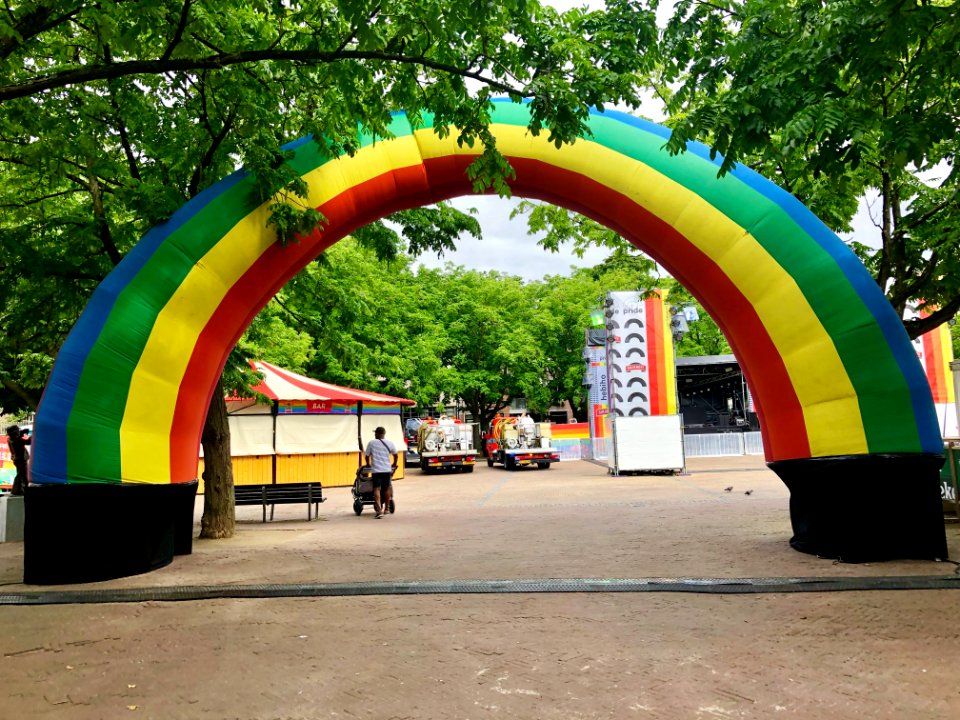 Rainbow Arch, Amstelveld, Grachtengordel, Amsterdam, Noord… 