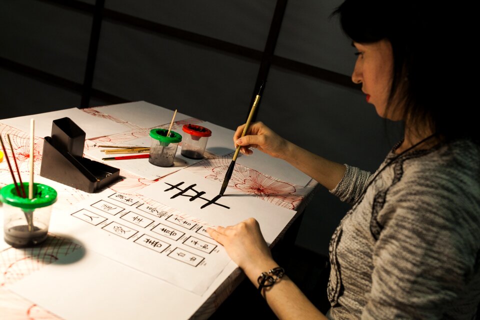 Calligraphy japan character