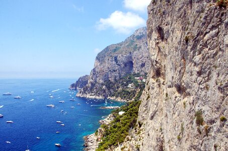Cliff panorama blue