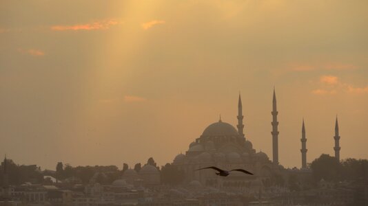 Istanbul sunset turkey photo