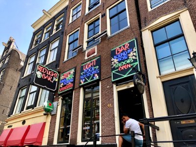 Red Light Bar, Oudezijds Achterburgwal, Binnenstad, Amster… 