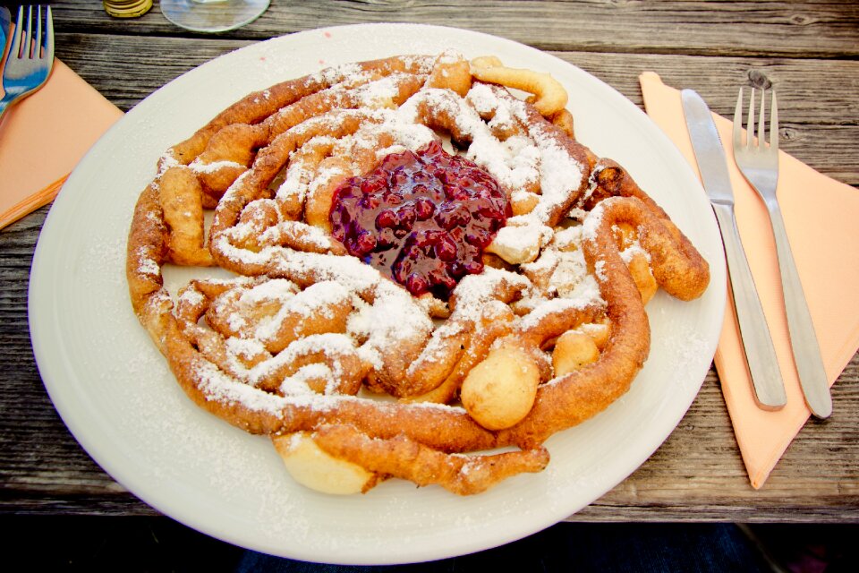 Deep fried south tyrol dessert