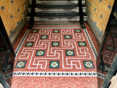Floor Mosaic, Begijnhof, Binnenstad, Amsterdam, Noord-Holl… photo