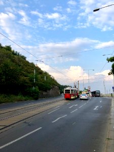 Tram, Nábřeží Edvarda Beneše, Letná, Praha, Hlavní město P… 