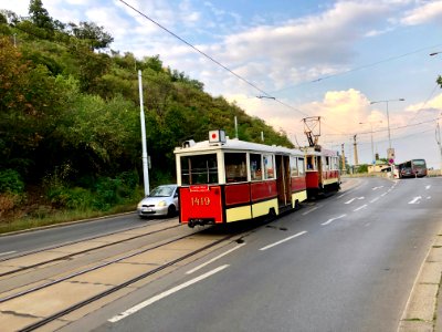 Tram, Nábřeží Edvarda Beneše, Letná, Praha, Hlavní město P… 
