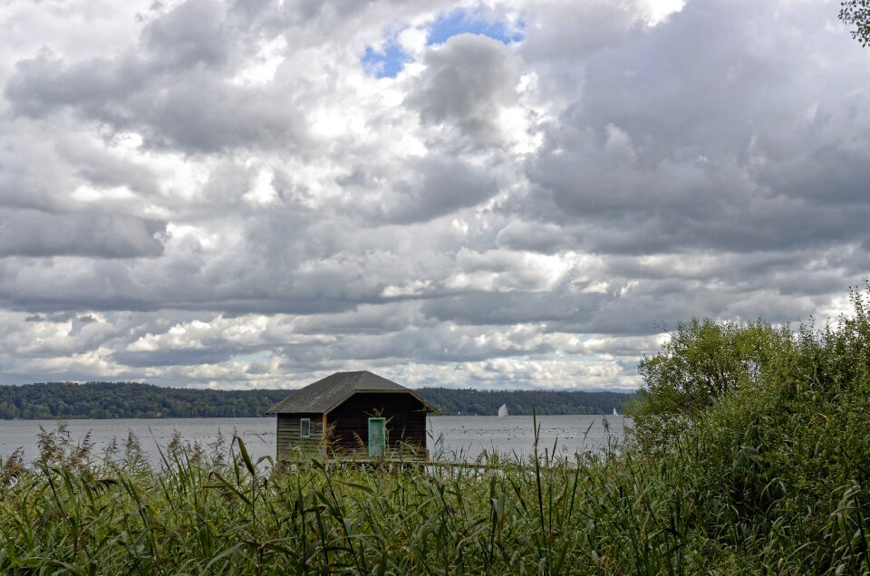 Starnberger see covered sky landscape
