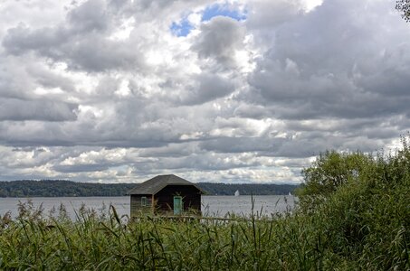 Starnberger see covered sky landscape photo