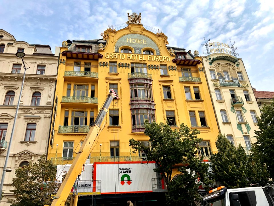 Grand Hotel Evropa and Hotel Meran, Nové Město, Praha, Hla… 