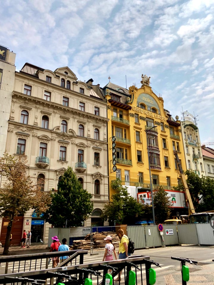 Grand Hotel Evropa and Hotel Meran, Nové Město, Praha, Hla… 