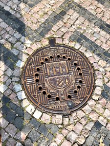 Manhole Cover, Staré Zámecké Schody, Hradčany, Praha, Hlav… 