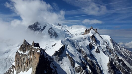 Chamonix high mountains alpine photo